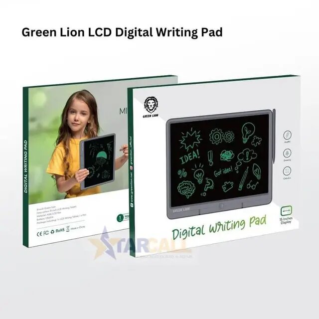 Green Lion LCD Digital Writing Pad (Grey) (Universal)